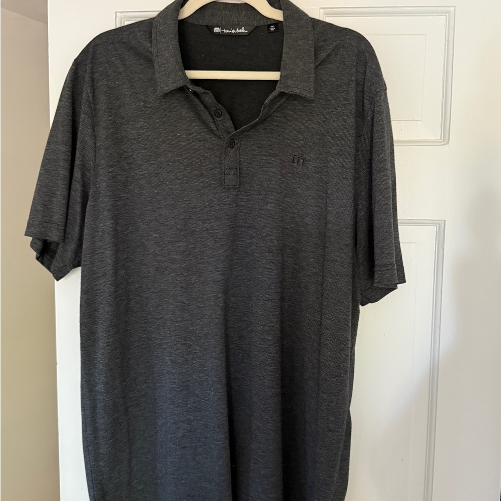Travis Mathew ‘The Perfect Polo’ Golf or Casual Shirt Black/Grey Men’s XXL